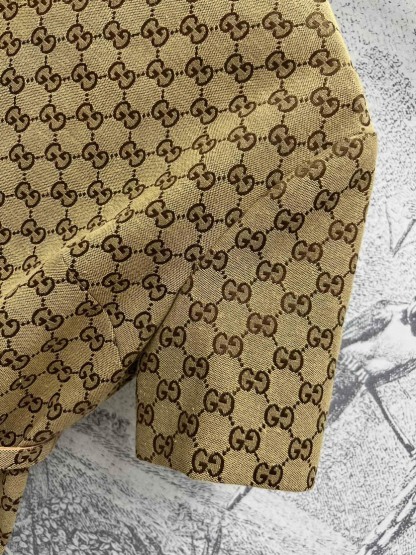 GUCC25SS Round Neck Short Sleeve Straight Dress