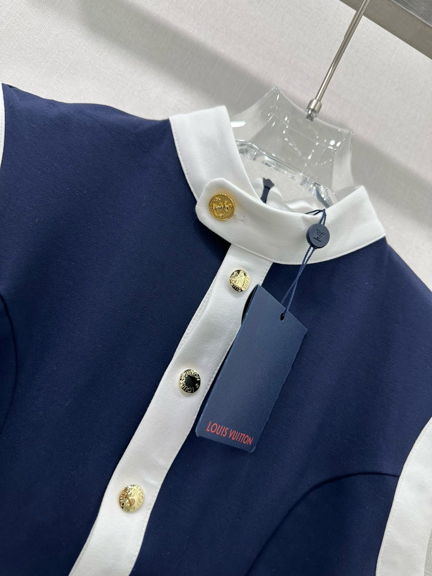 Louis vuit color clashing sleeveless dress