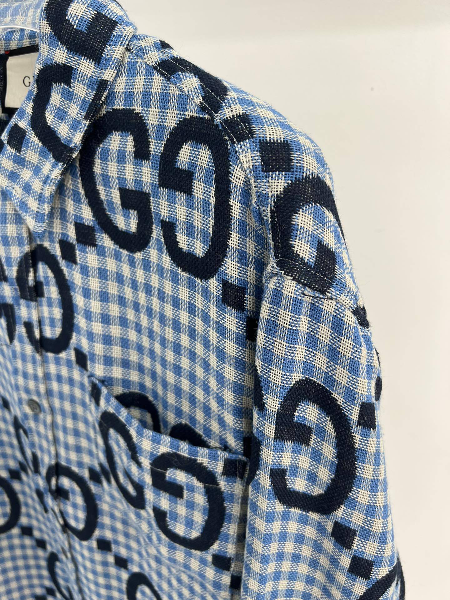 GUCC jacquard all-over print shirt