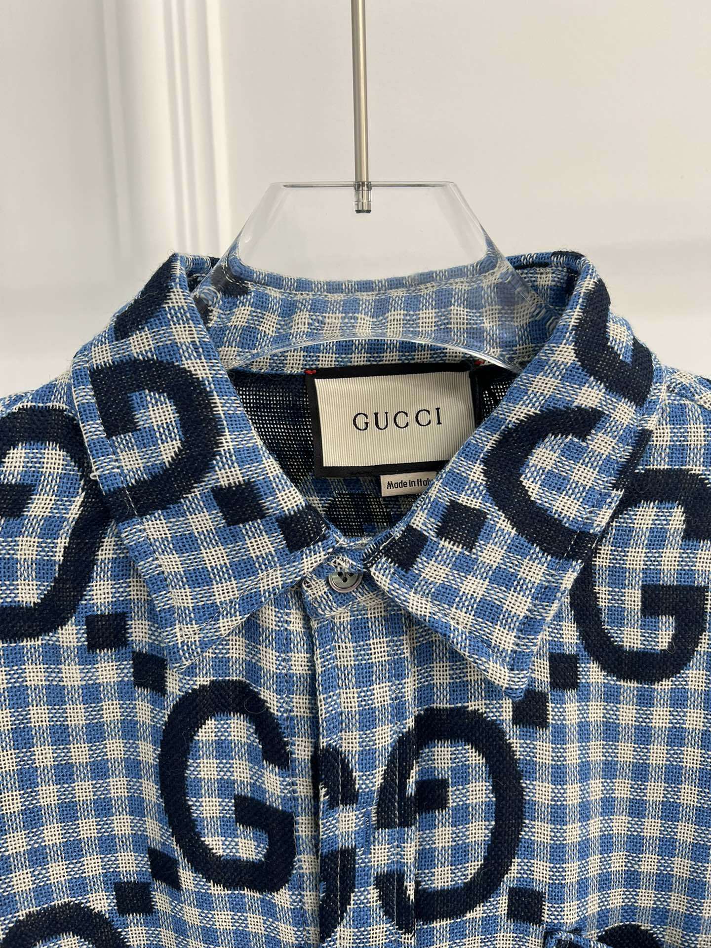 GUCC jacquard all-over print shirt