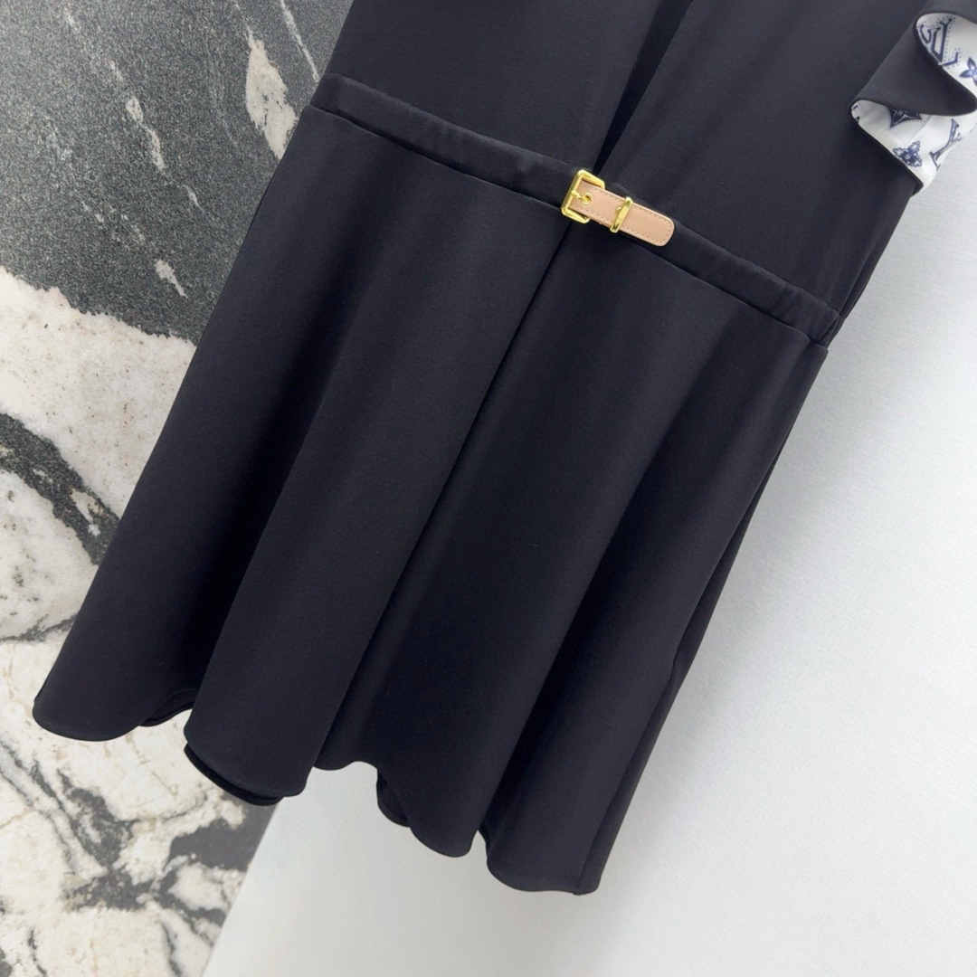 LU25SS Irregular Ruffle Dress
