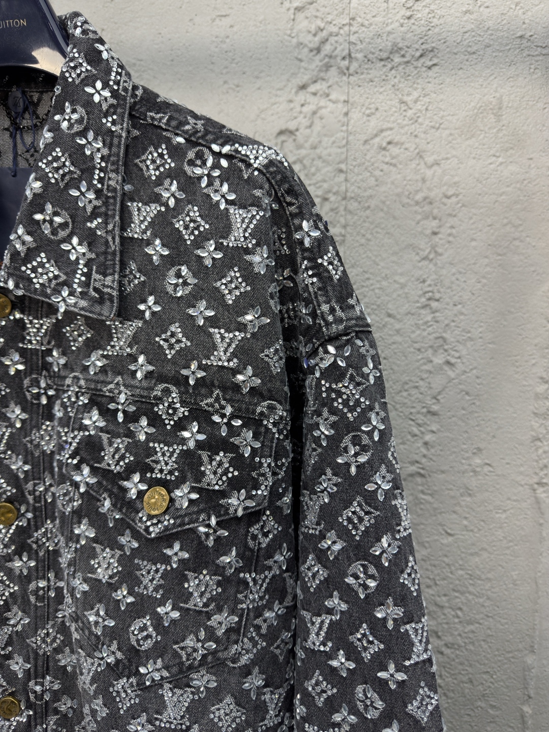 LU Old Flower Full Printed Rhinestone Rawboy Jacket