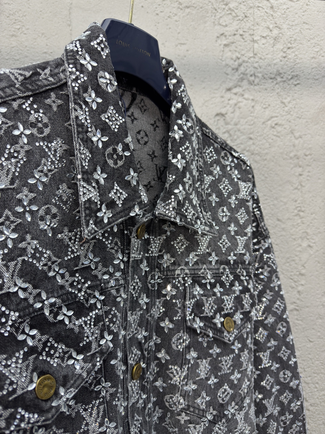 LU Old Flower Full Printed Rhinestone Rawboy Jacket