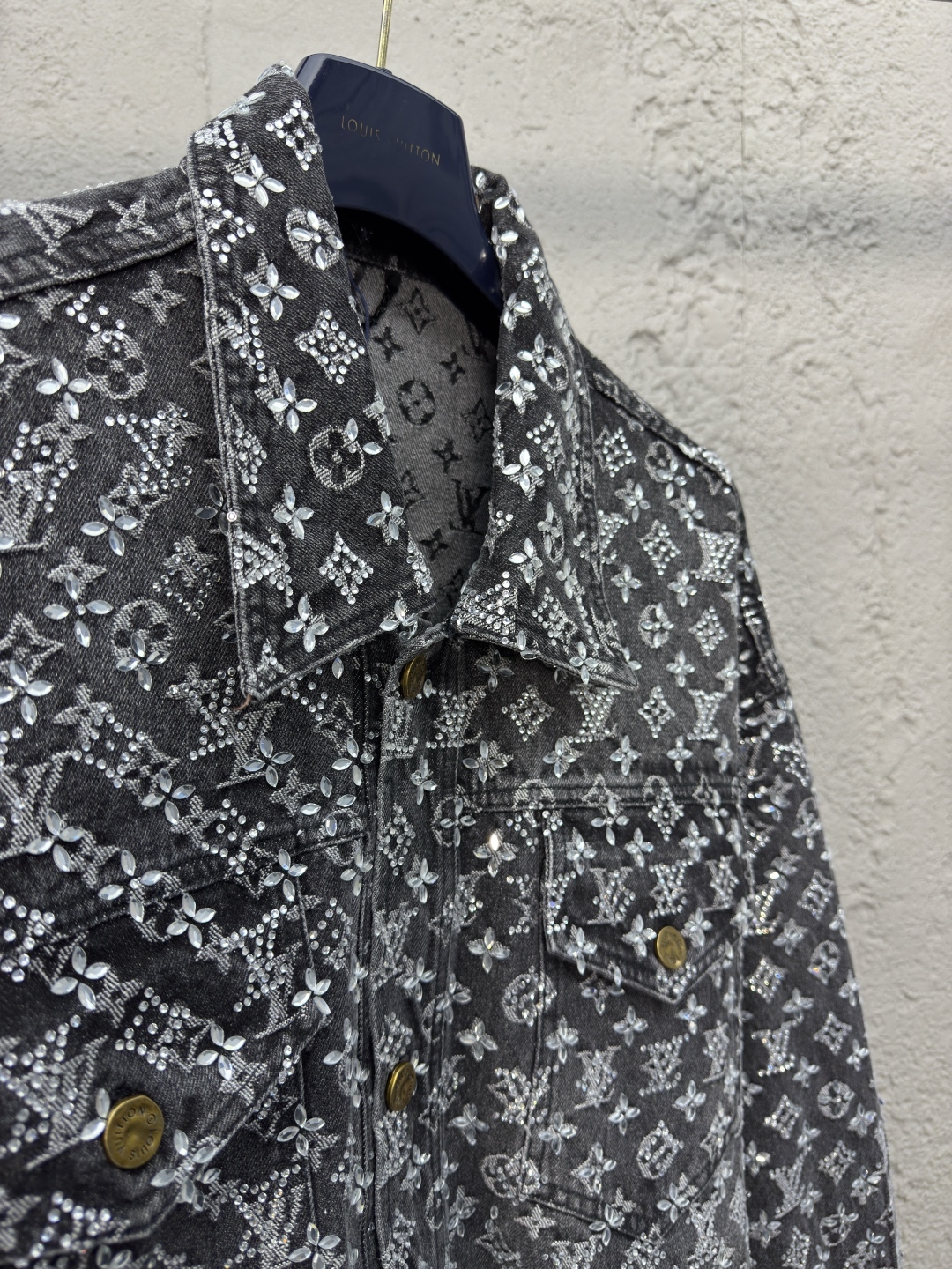 LU Old Flower Full Printed Rhinestone Rawboy Jacket