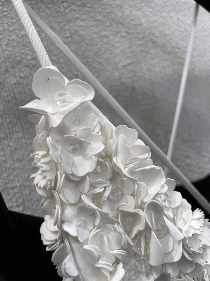 CHANE25SS French black and white patchwork bustier camisole