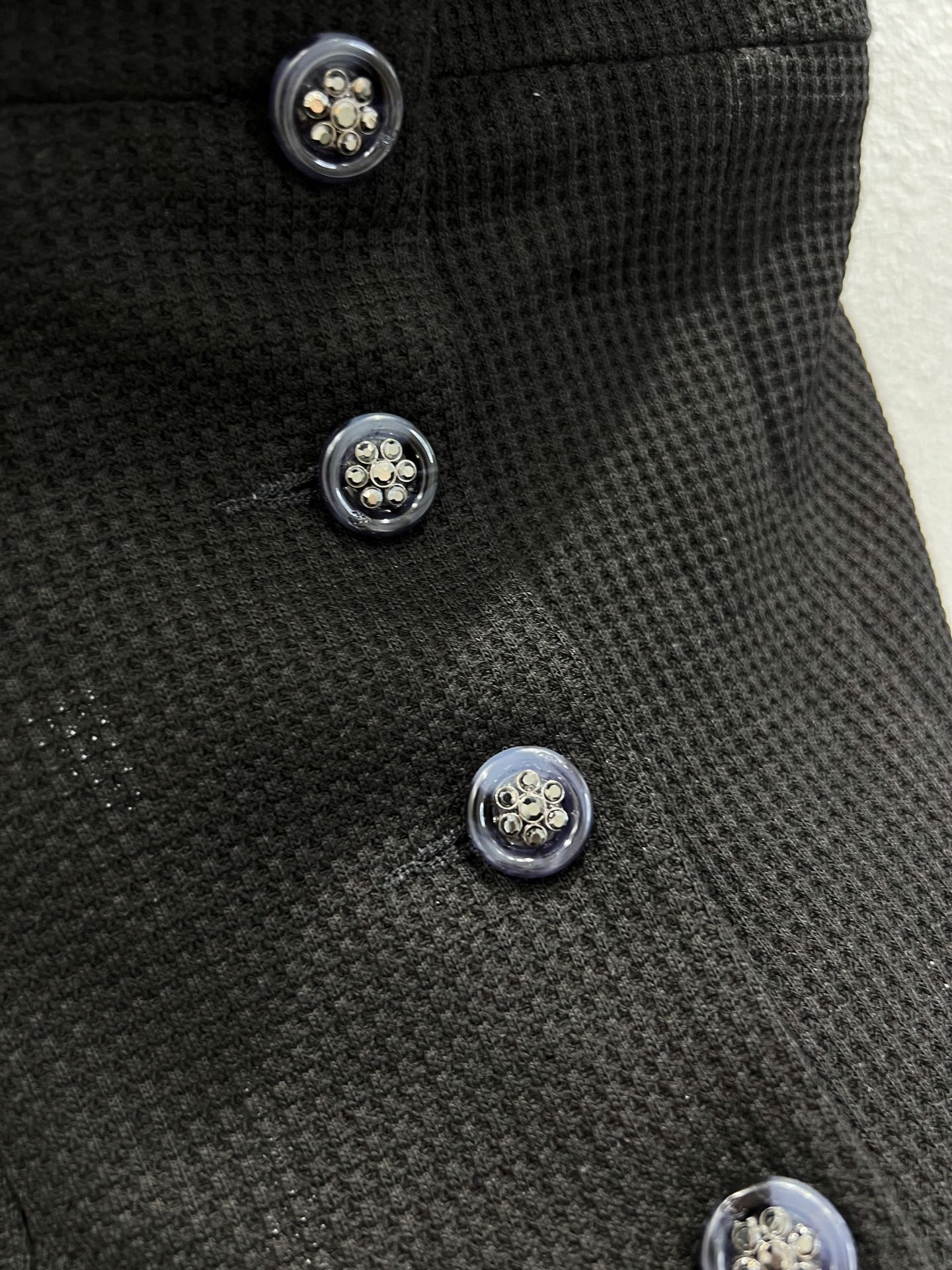 CHANE25SS French black and white patchwork bustier camisole