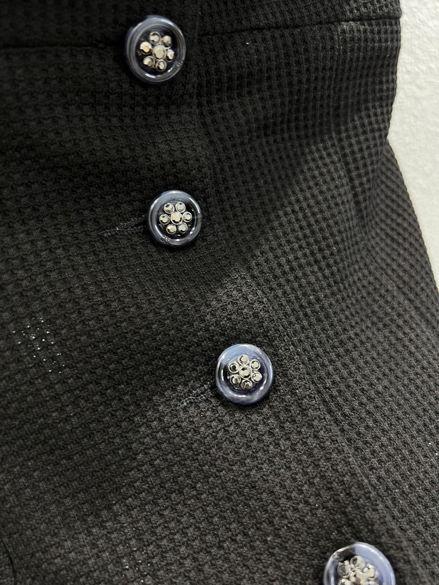 CHANE25SS French black and white patchwork bustier camisole