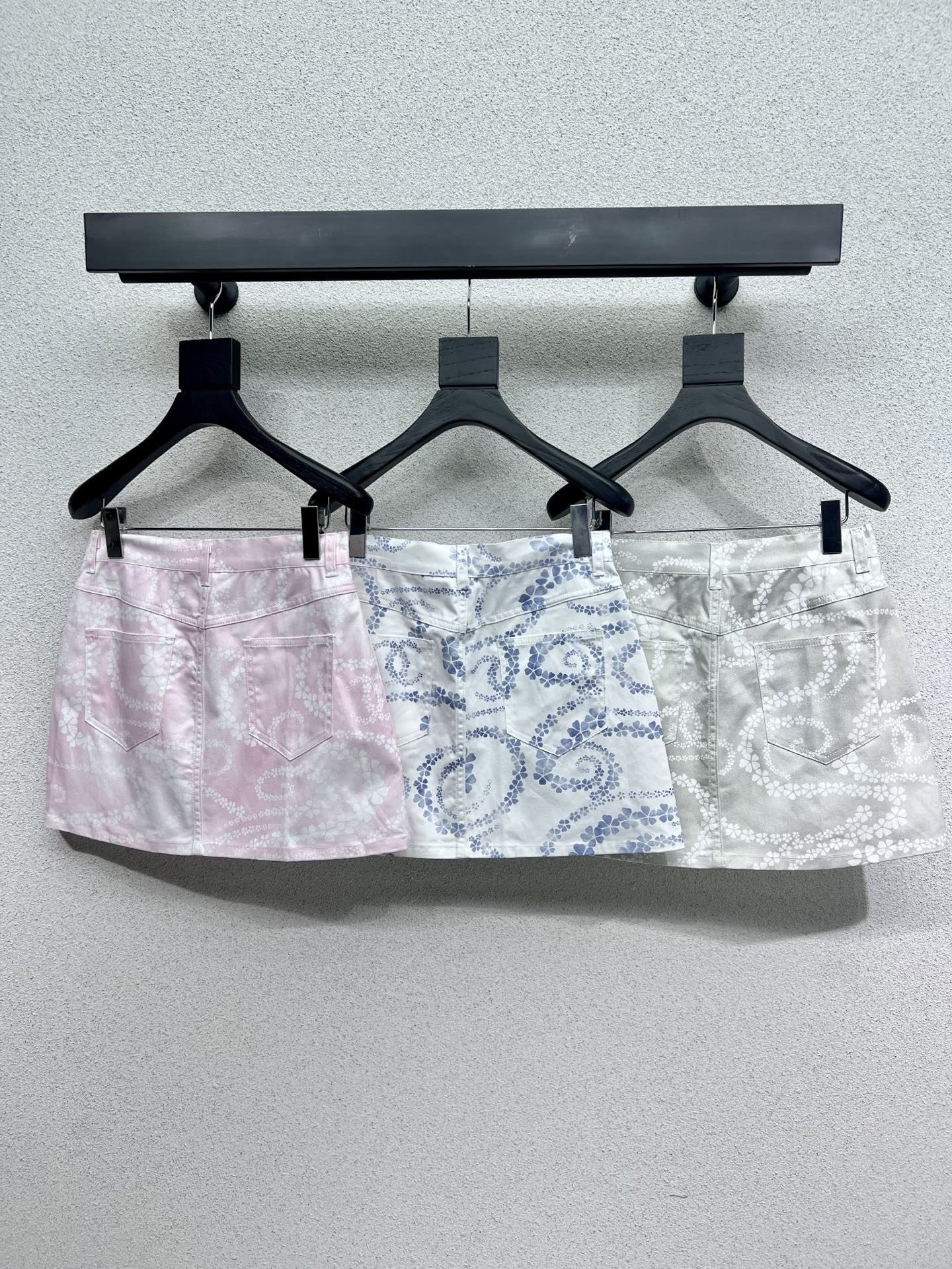 CHANE25SS Denim Half Skirt