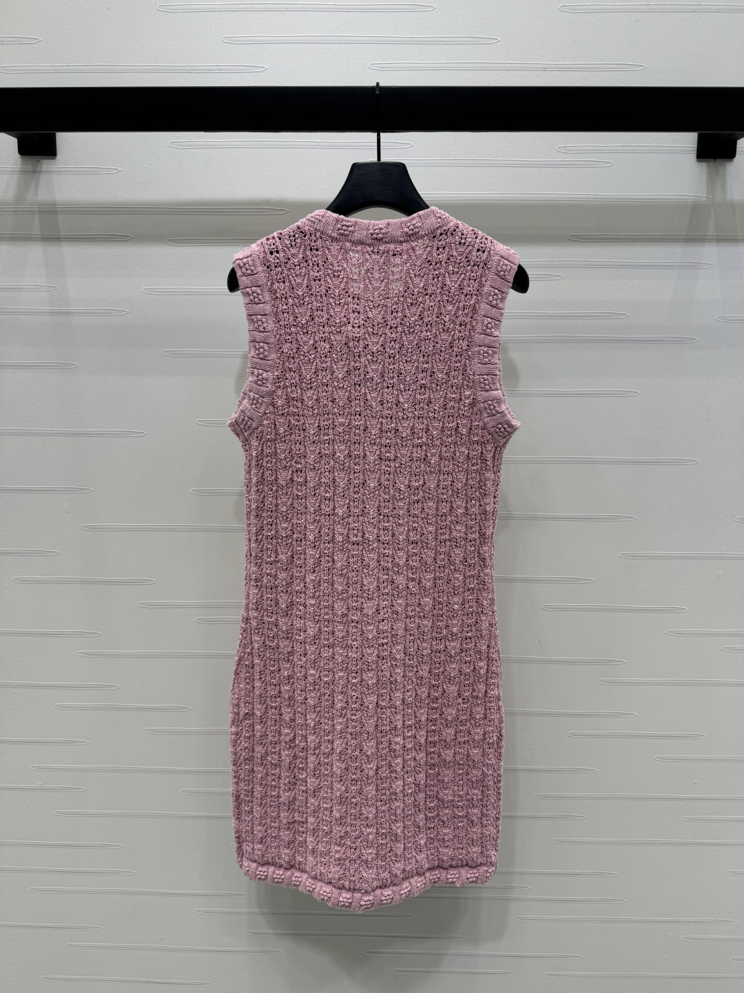 CHANE25SS round neck crochet pocket knit jacket