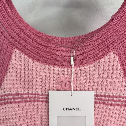 CHANE25SS Knit Crew Neck Cami Tank Top