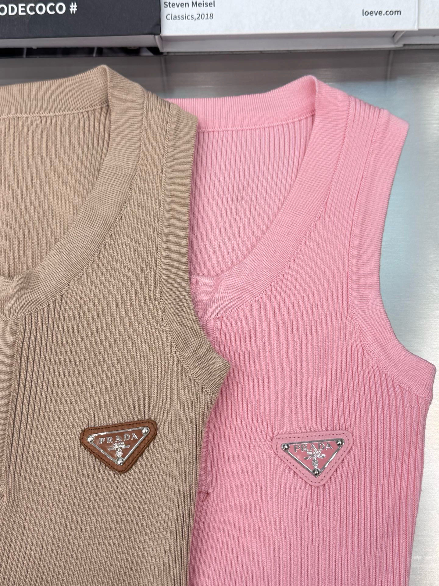 PRAD Triangle Label Zipper Dress