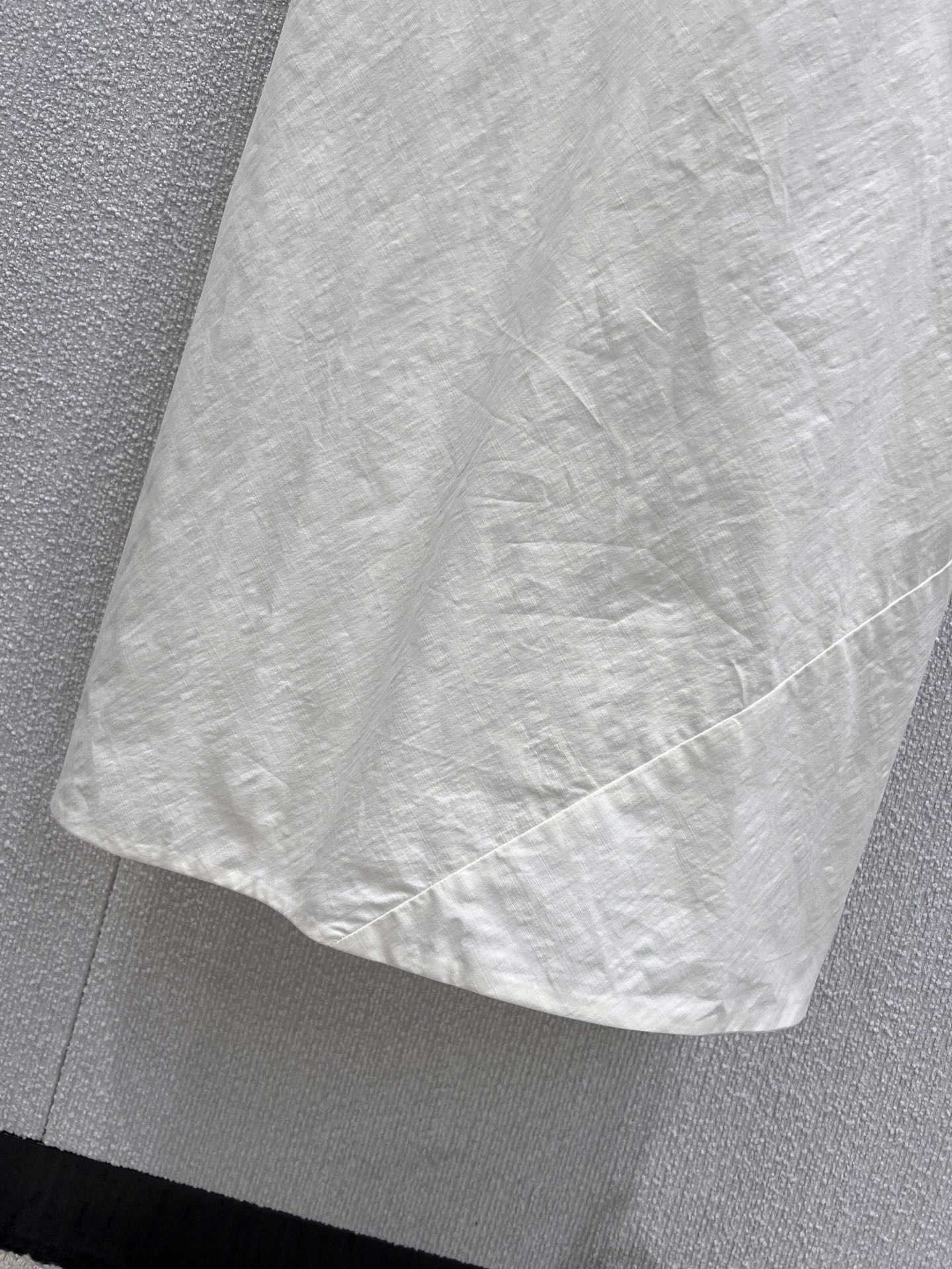 MIU25SS Ivory Embroidered Waist-Closing Long Halter Dress