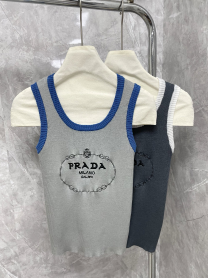 PRAD25SS Embroidered Threaded Wrap Vest