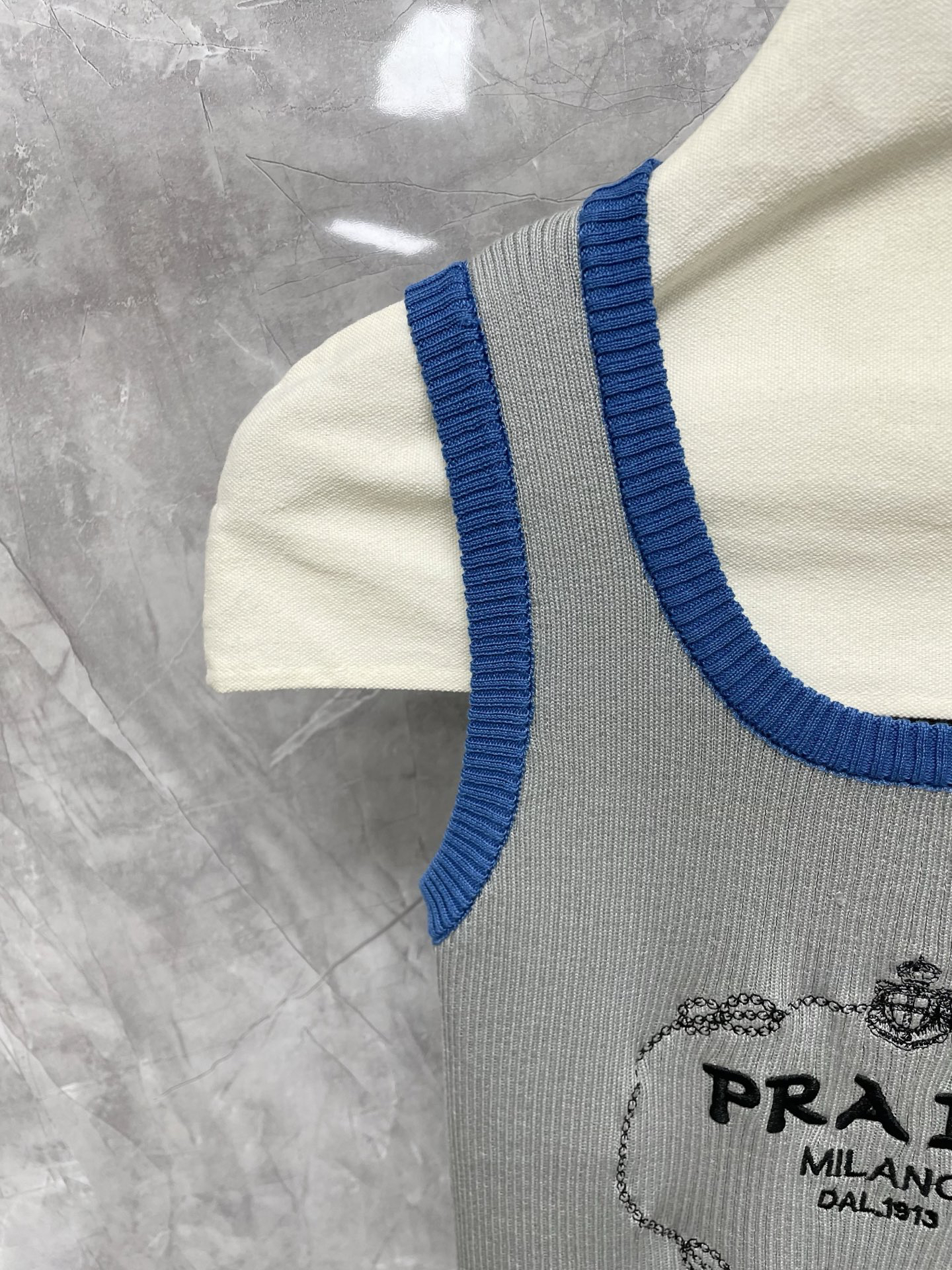 PRAD25SS Embroidered Threaded Wrap Vest