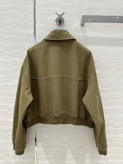MIU Lapel Baseball Jacket