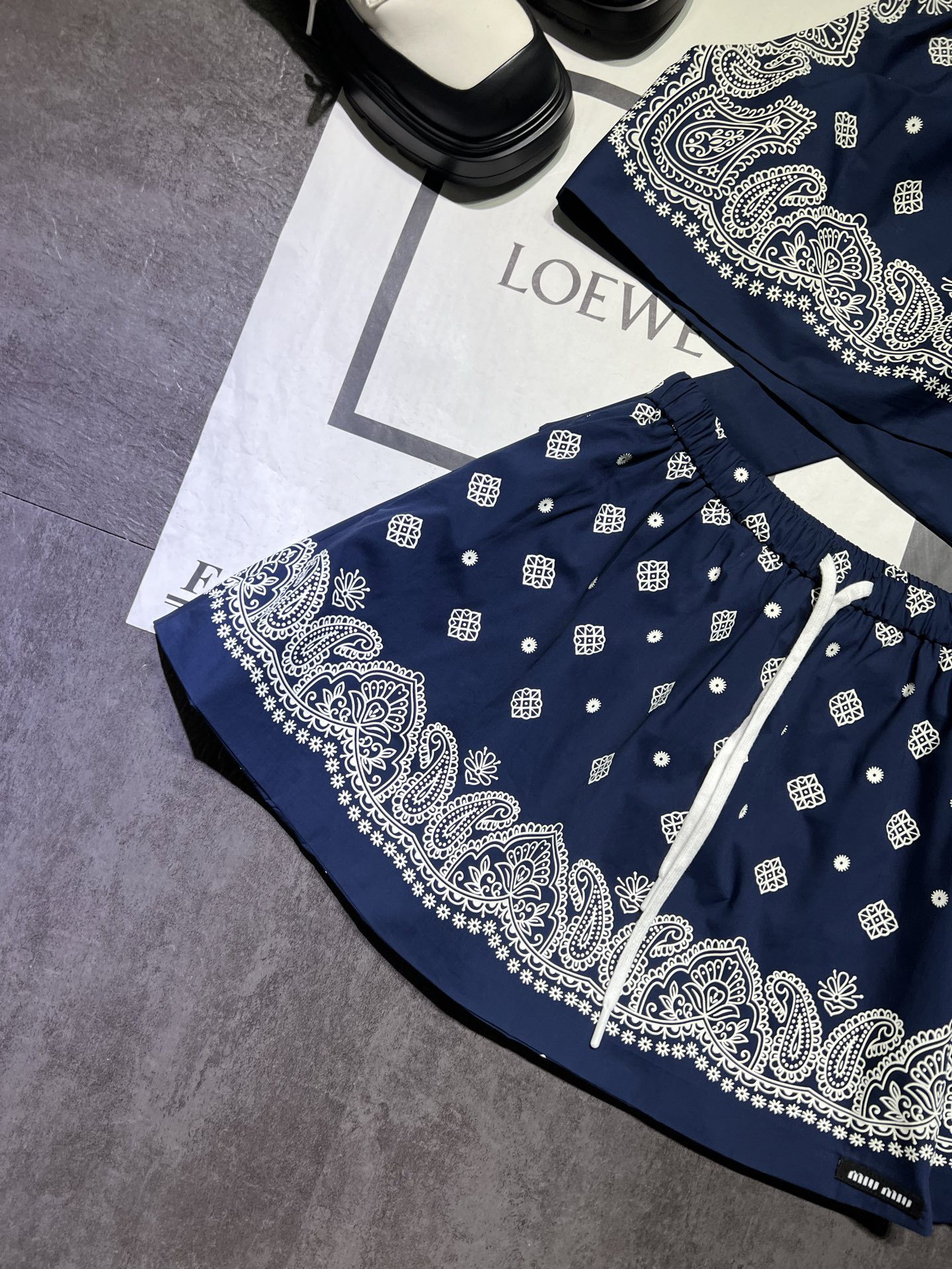 MIU25SS Backless Little Camisole with Ultra Short Half Skirt Set