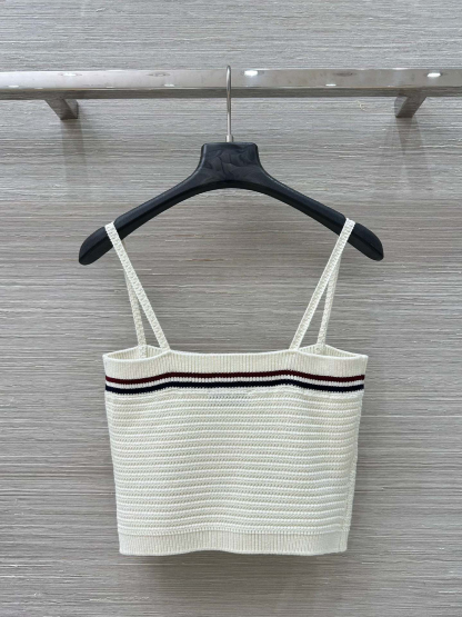 MIU25SS striped jersey camisole tank top