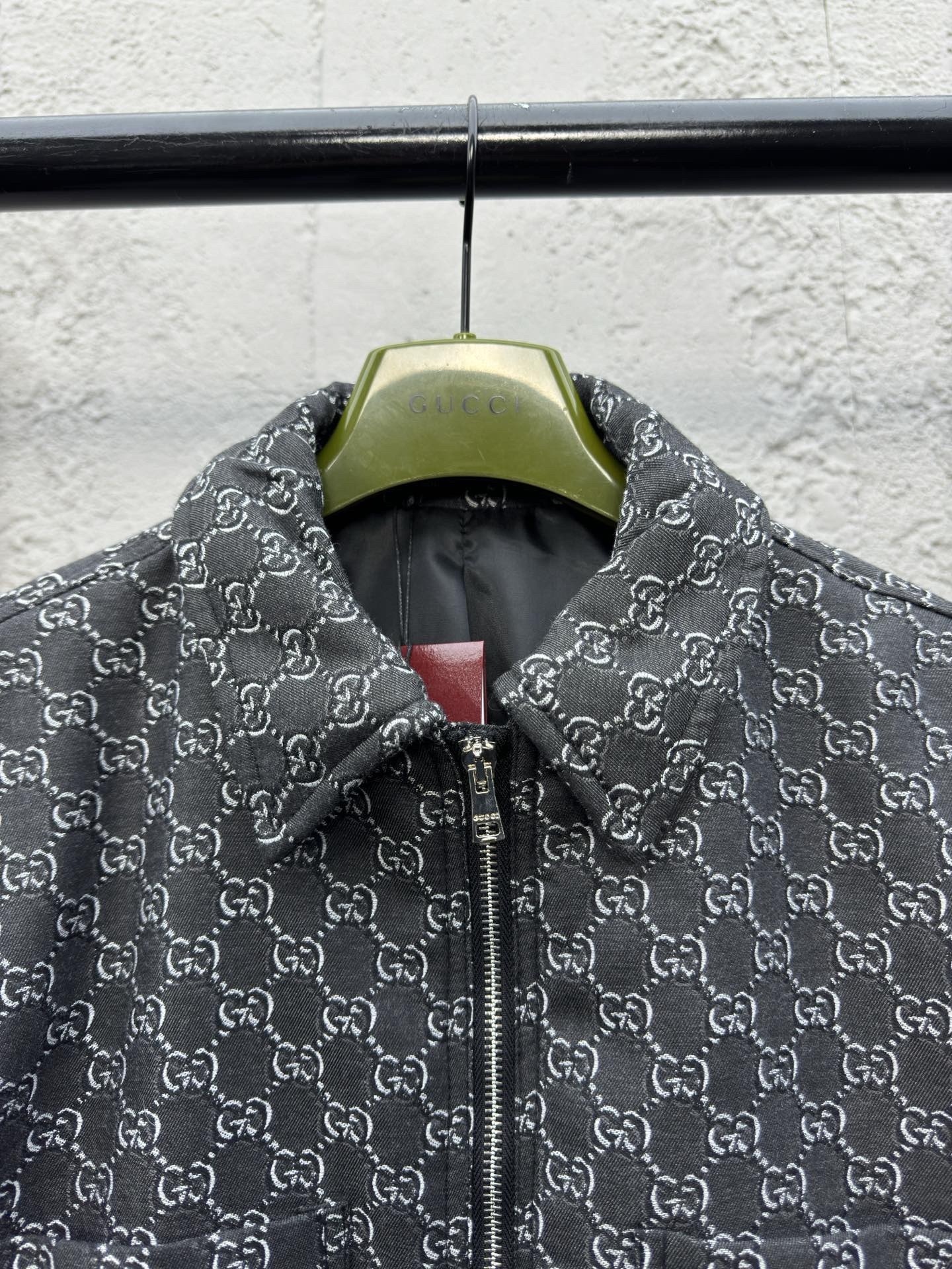 GG Printed Zipper Jacket