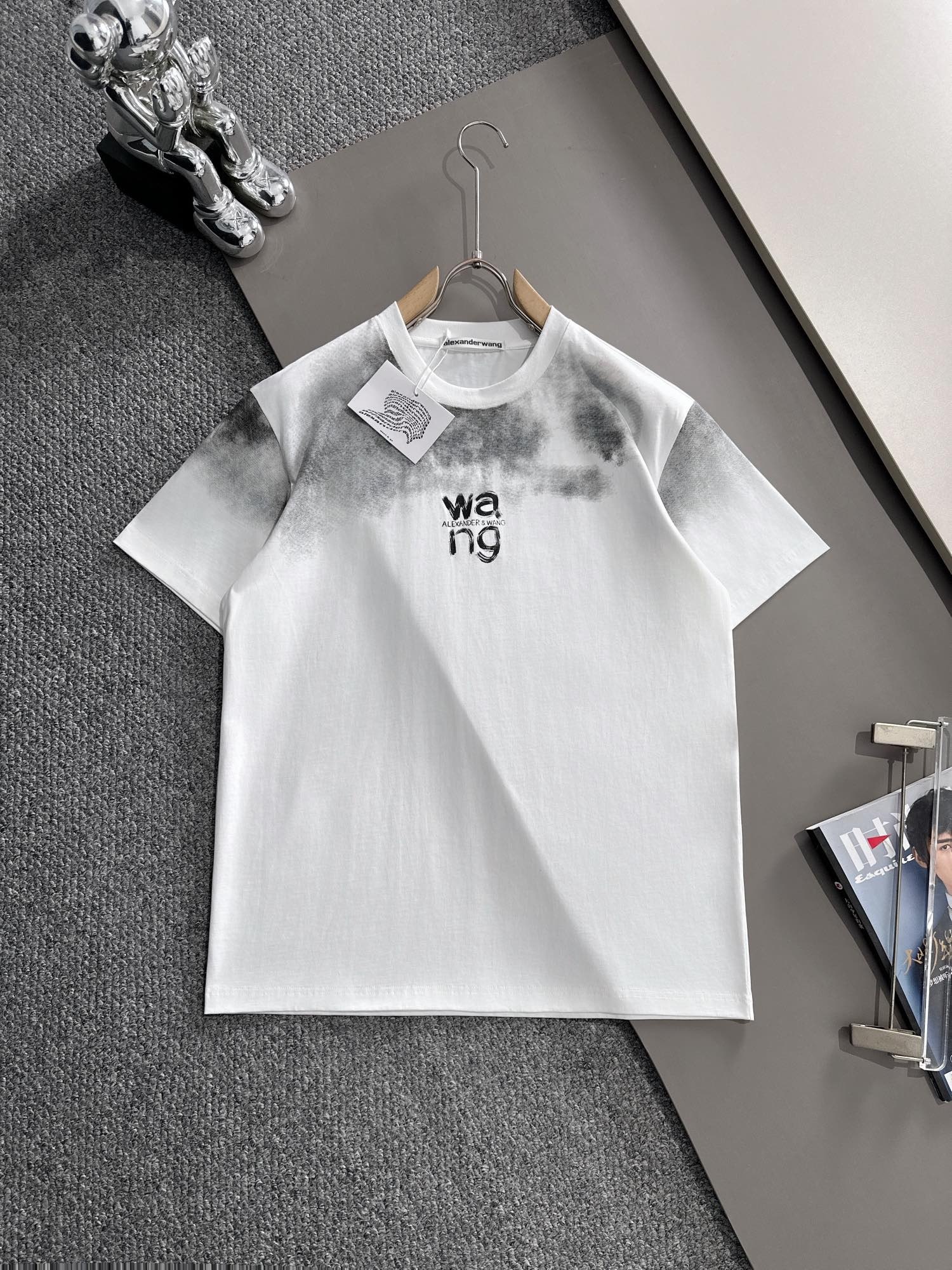 WANG short-sleeved shirt