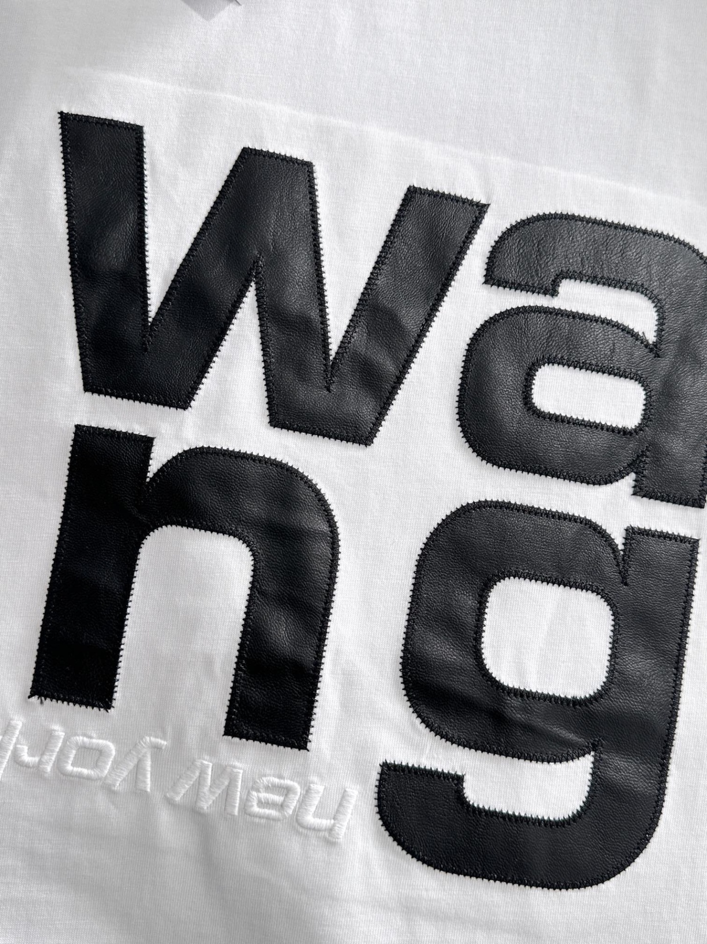 WANG short-sleeved shirt