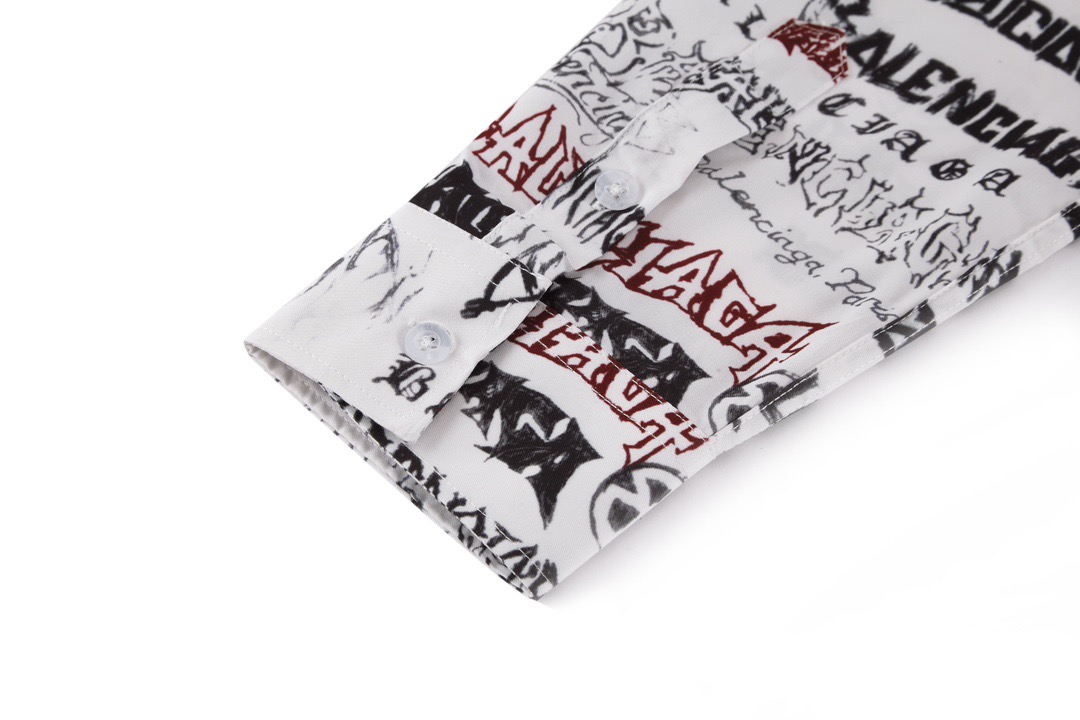 BA Full printed graffiti long sleeved shirt