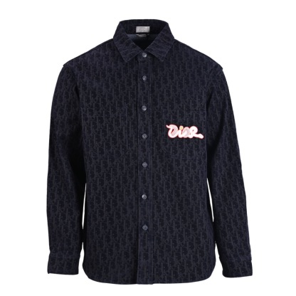 DIA  Printed denim long sleeved shirt