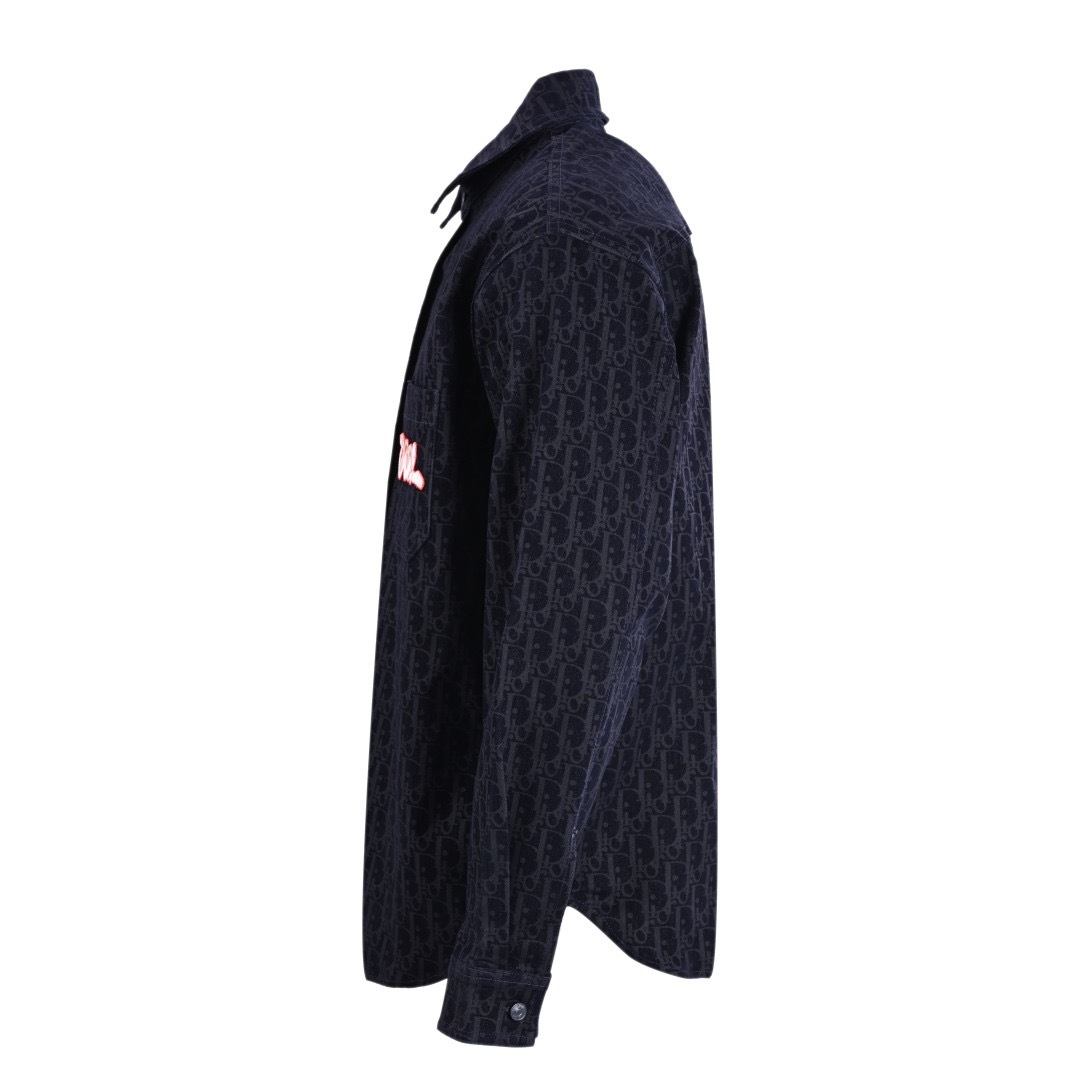 DIA  Printed denim long sleeved shirt