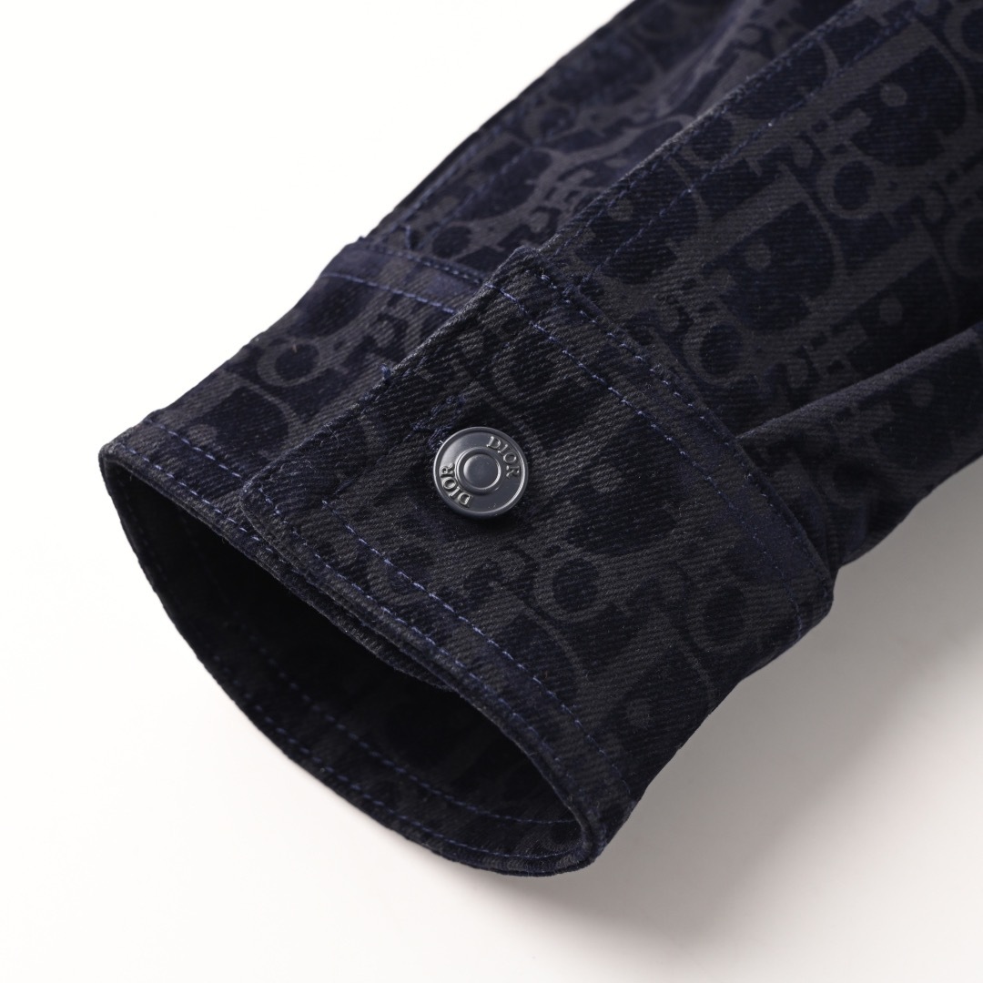 DIA  Printed denim long sleeved shirt