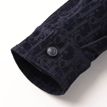 DIA  Printed denim long sleeved shirt