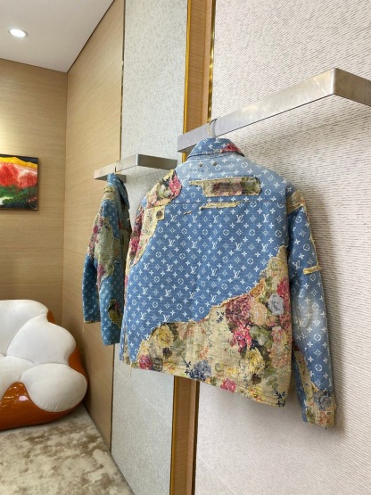 1V Tie dye denim jacket