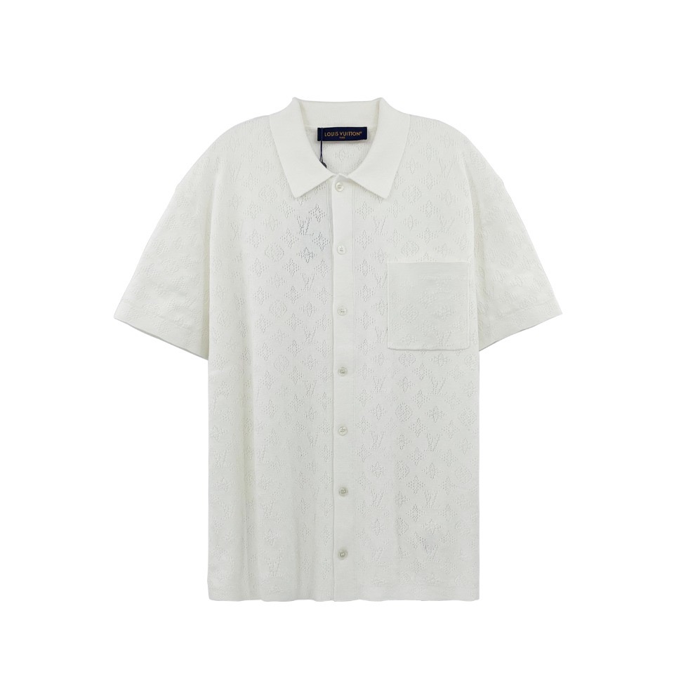 1V Football star's same knit dark flower hollow short sleeved cardigan