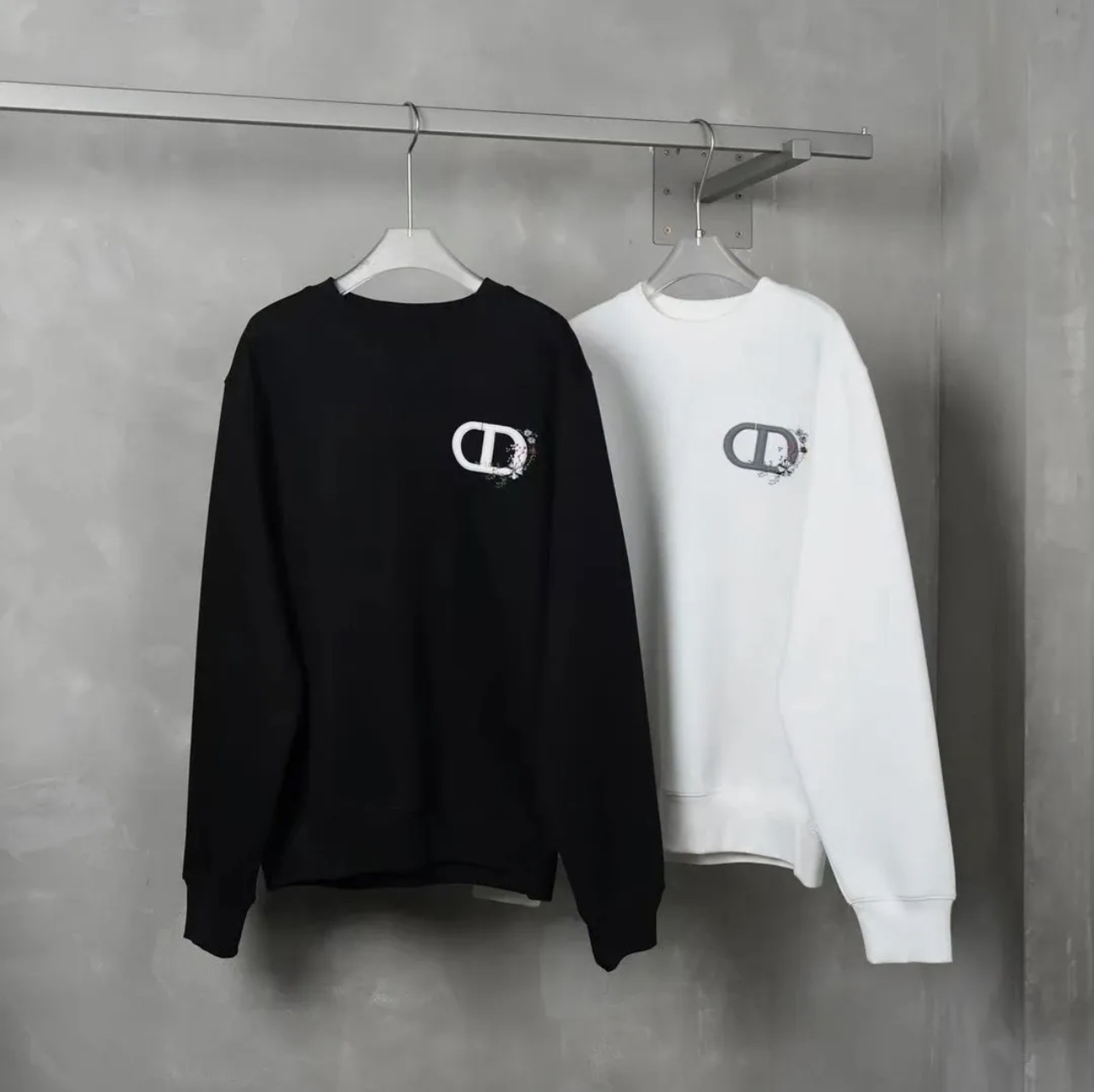 DIA Neymar's embroidered logo long pants hoodie