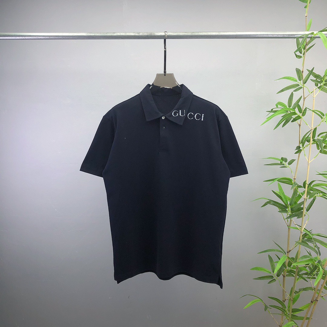 GG 25SS Collar printed polo shirt