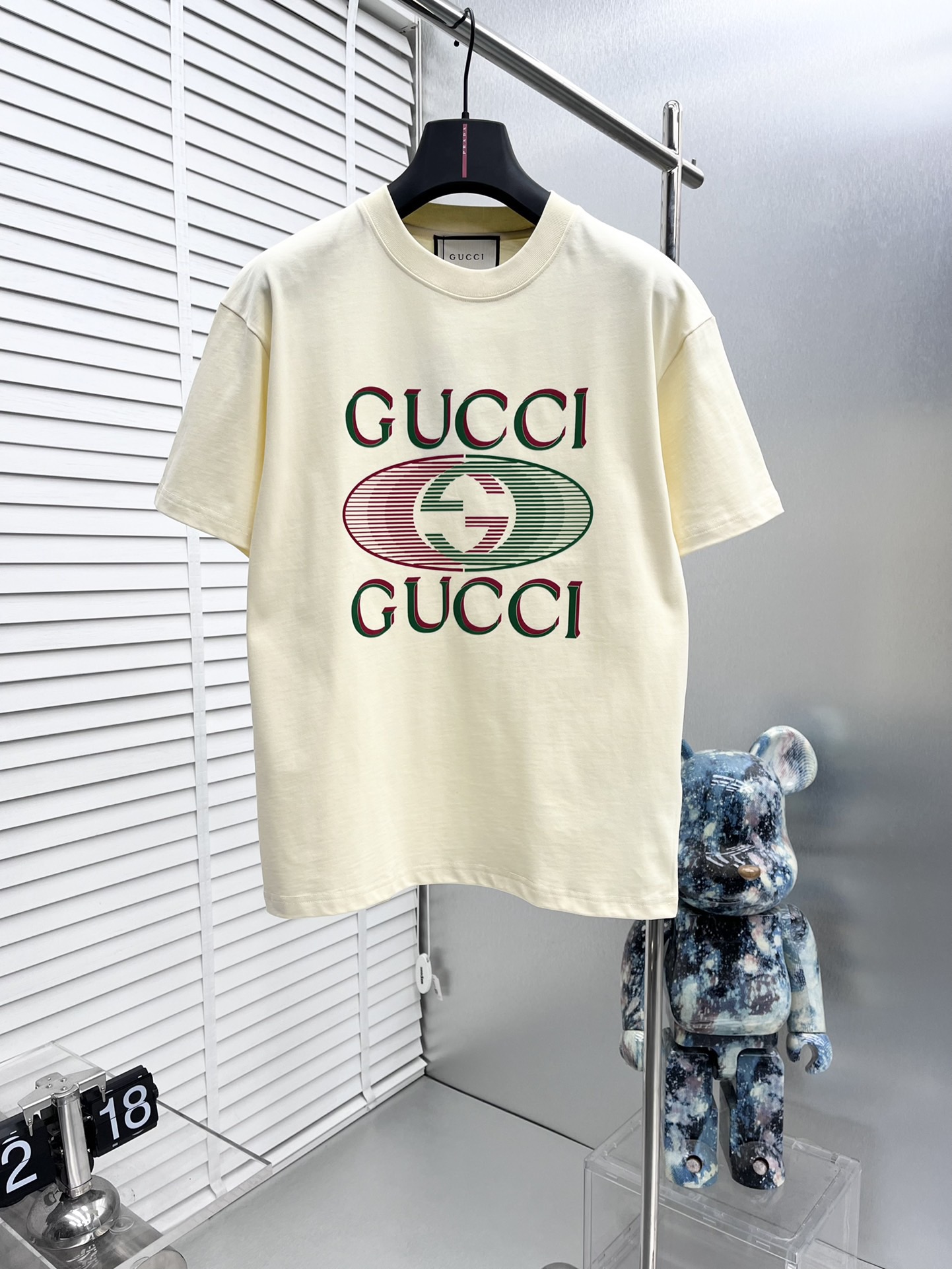 GG 25SS Color blocked large logo printed T-shirt