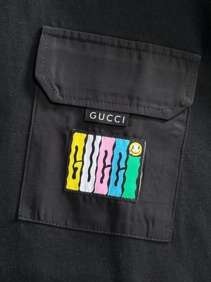 GG Colorful letter logo short sleeved T-shirt