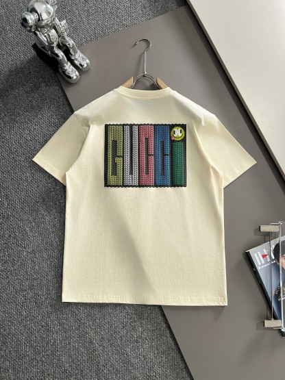 GG Colorful letter logo short sleeved T-shirt