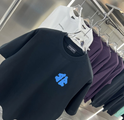 BA Back large letter short sleeved T-shirt