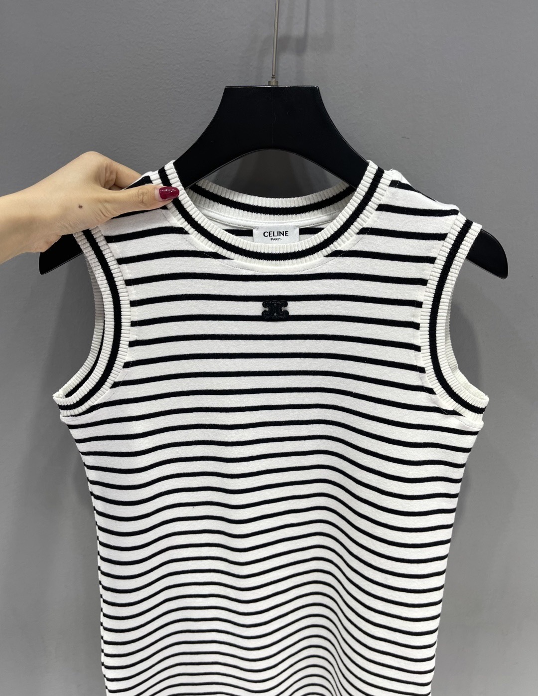 CLIN 25SS Striped vest skirt