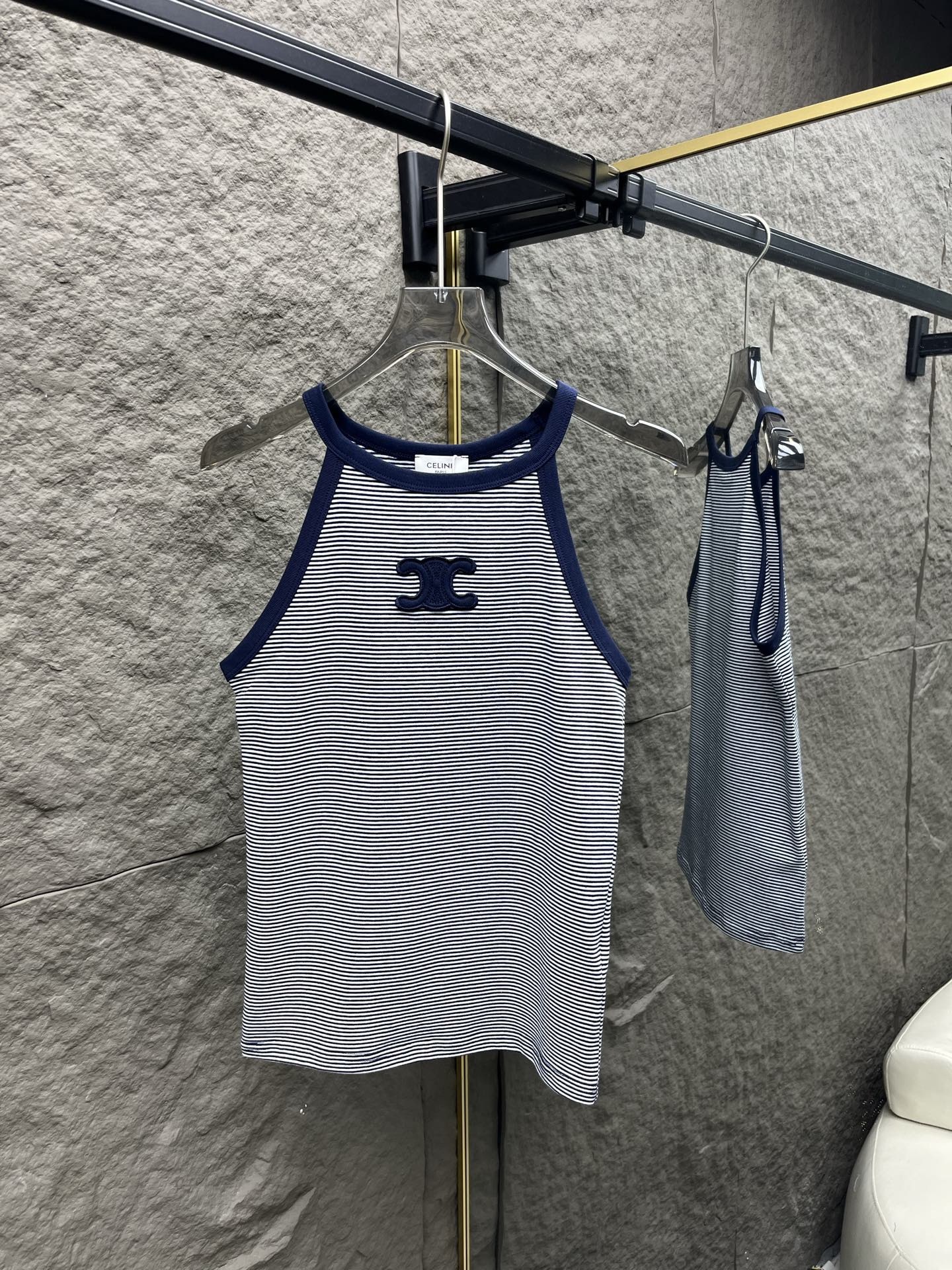 CLIN 25SS Striped knitted vest