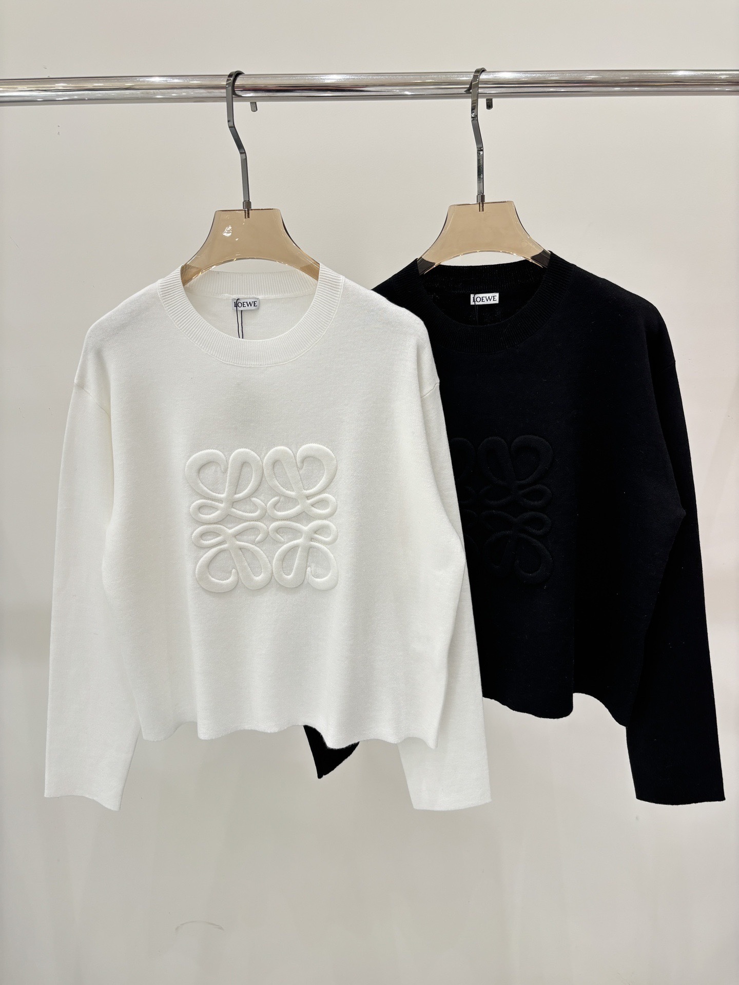LEW 25SS Round neck knitted pullover sweater