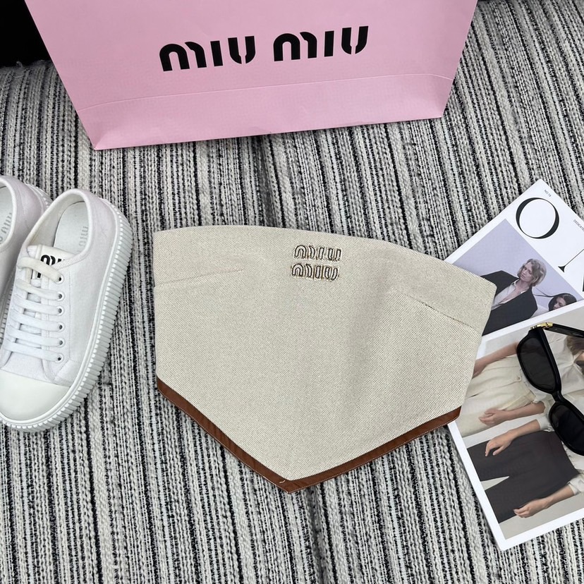 MM25SS Colorblocked Side Design Denim Sheath Top