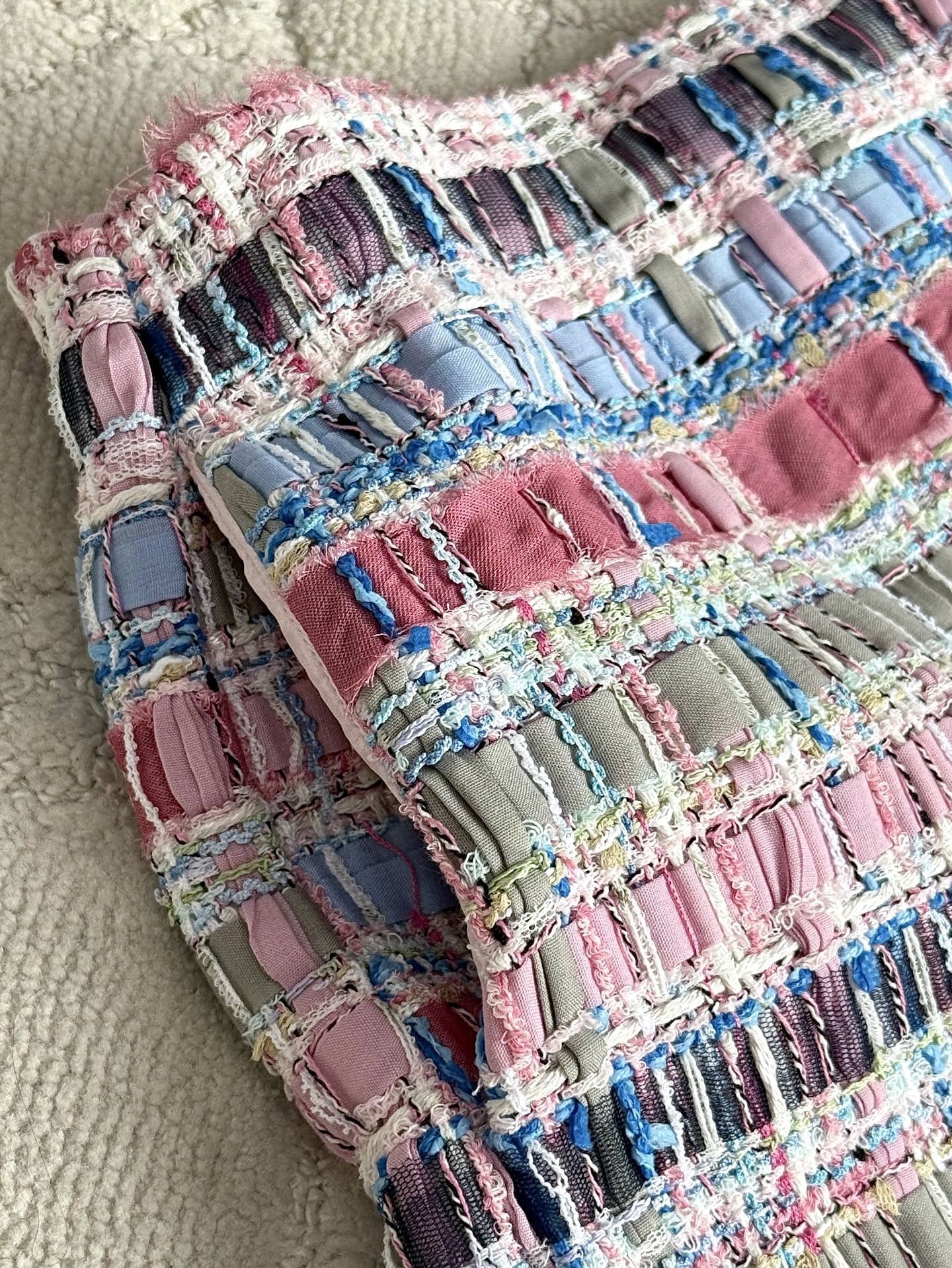 CC 25SS Colorful woven short skirt pants