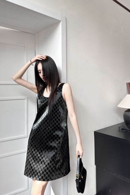 GG Lacquer vest dress