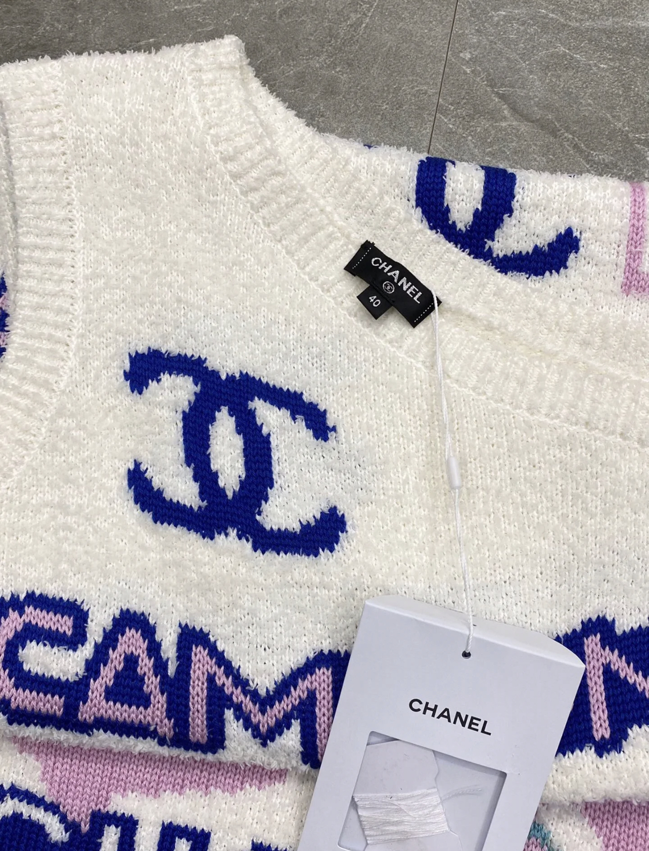 CHNEL furry slouchy dress