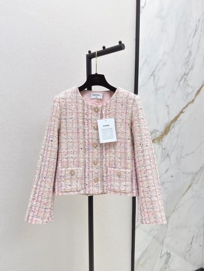 CHANE Cherry Blossom Pink Woven Jacket