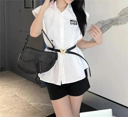 DIO25SS White Shirt with Belt