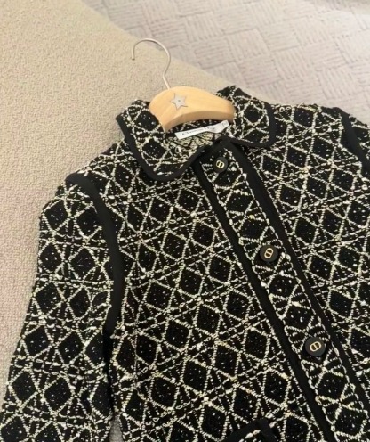 DIO Vintage Rough Rattan Plaid Jacket