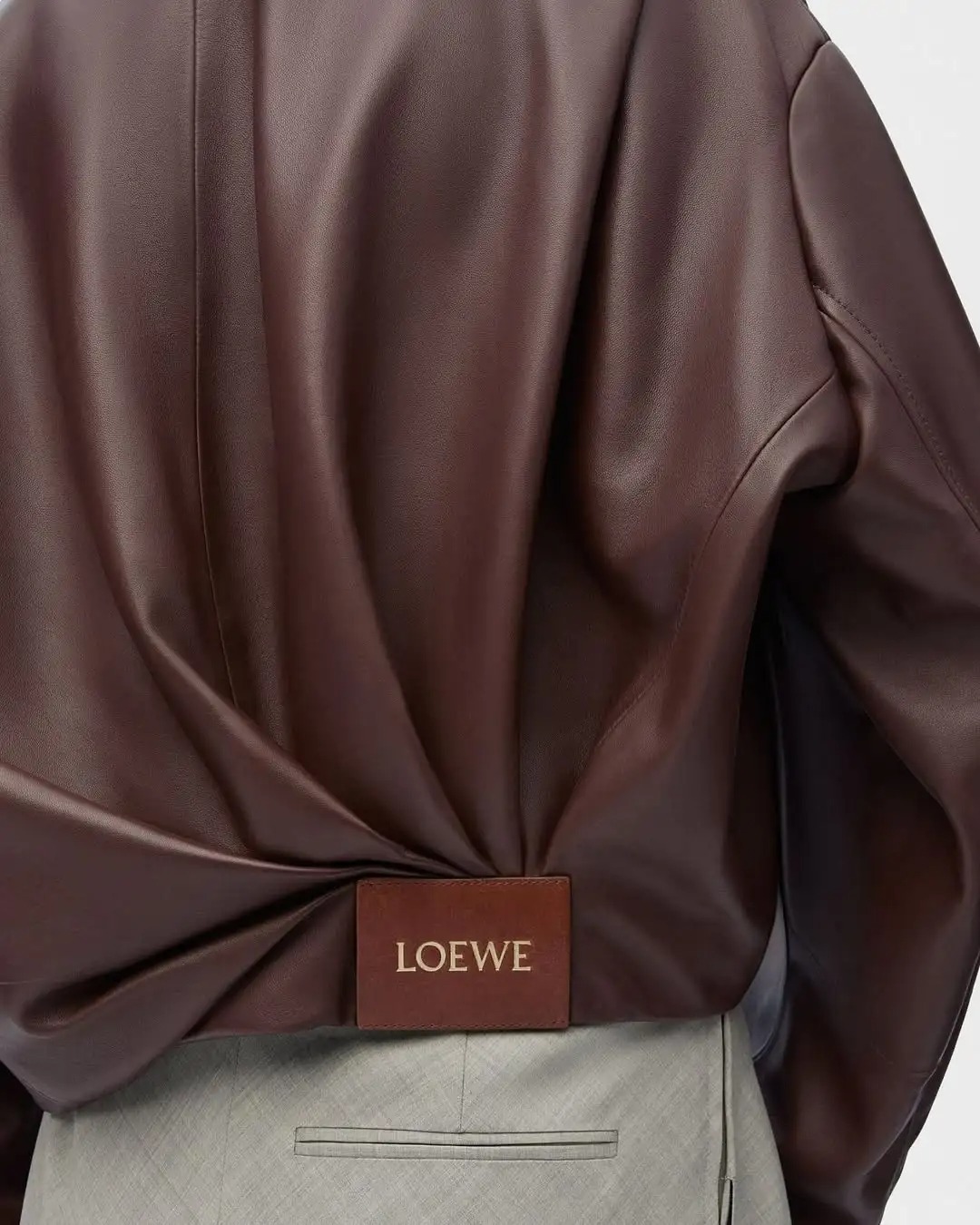 LOE Lambskin Draped Jacket