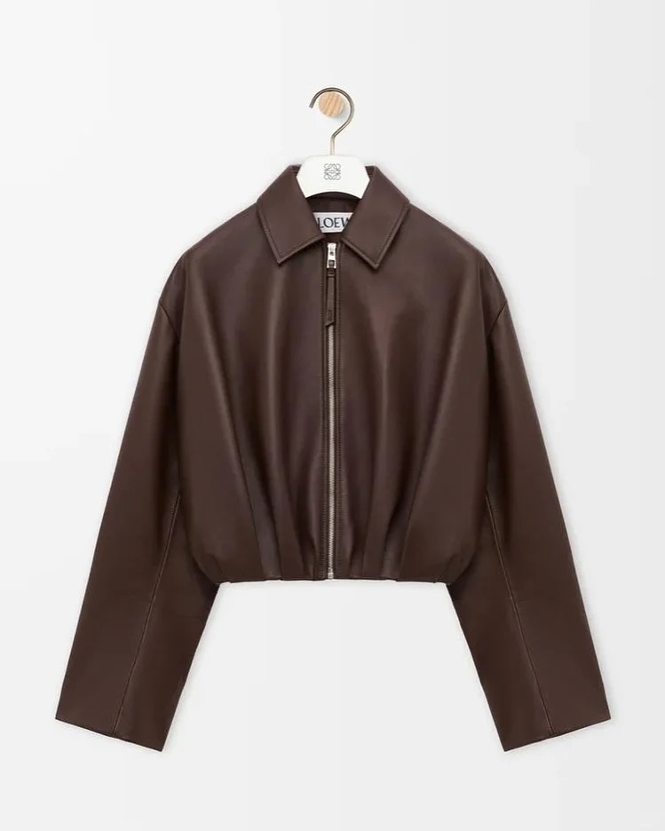 LOE Lambskin Draped Jacket