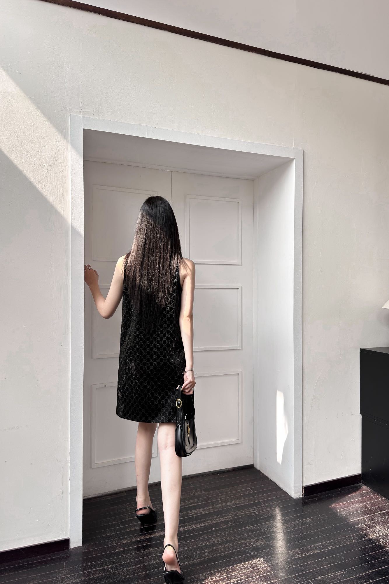 GG Lacquer vest dress